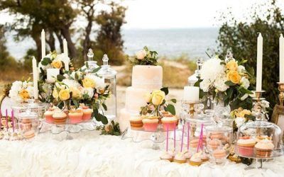 Ideas para una Mesa de Postres en una Boda